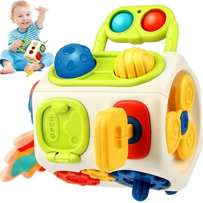 Cube D'activité Bébé - Montessori 9-en-1  royaumedebebeetmaman.com.com