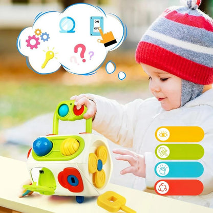 Cube D'activité Bébé - Montessori 9-en-1  royaumedebebeetmaman.com.com