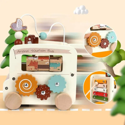 Cube d'activité bébé - Éveil Naturel  royaumedebebeetmaman.com.com