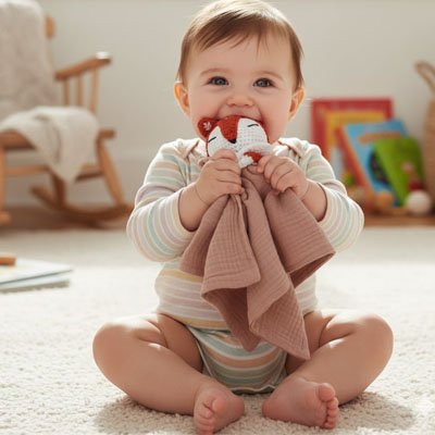 Doudou renard de france bio 