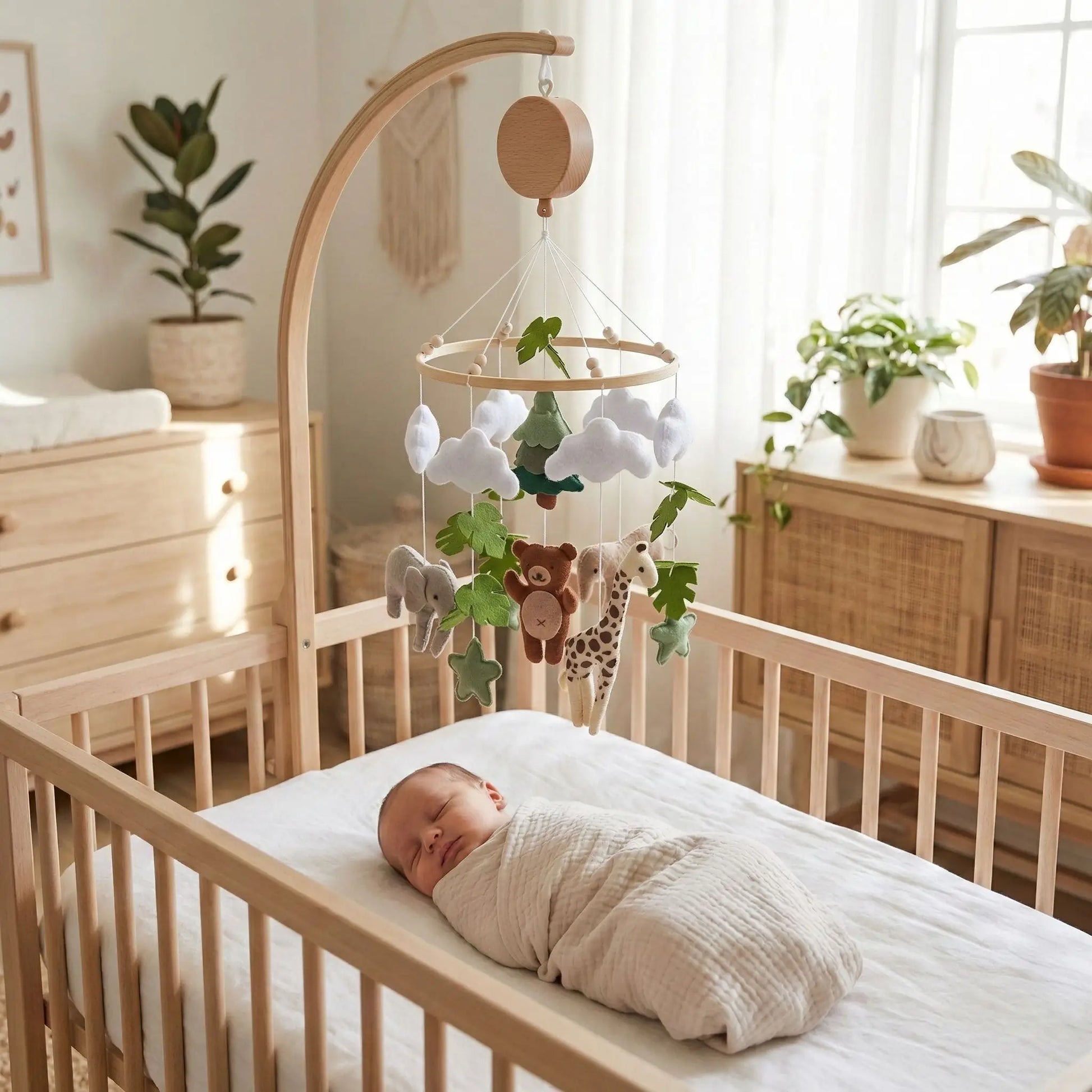 Mobile bébé - Éveil Naturel - royaumedebebeetmaman.com mobile bébé