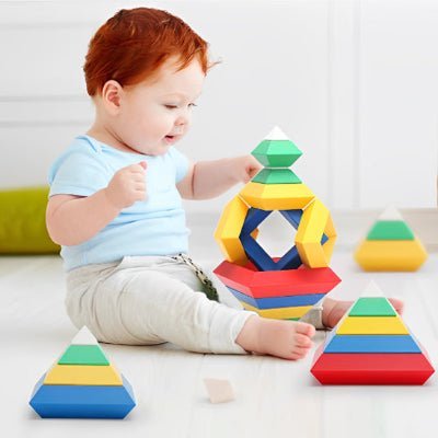 Jeu De Construction - Pyramidal Montessori  royaumedebebeetmaman.com.com