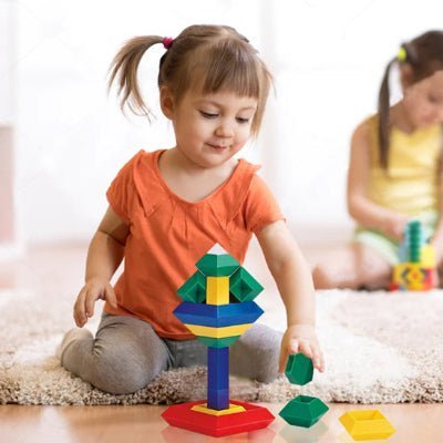 Jeu De Construction - Pyramidal Montessori  royaumedebebeetmaman.com.com