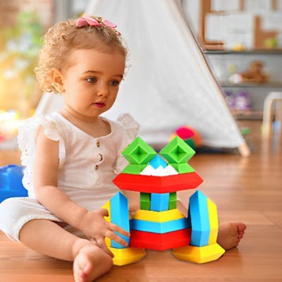 Jeu De Construction - Pyramidal Montessori  royaumedebebeetmaman.com.com Pack De 30 Pièces