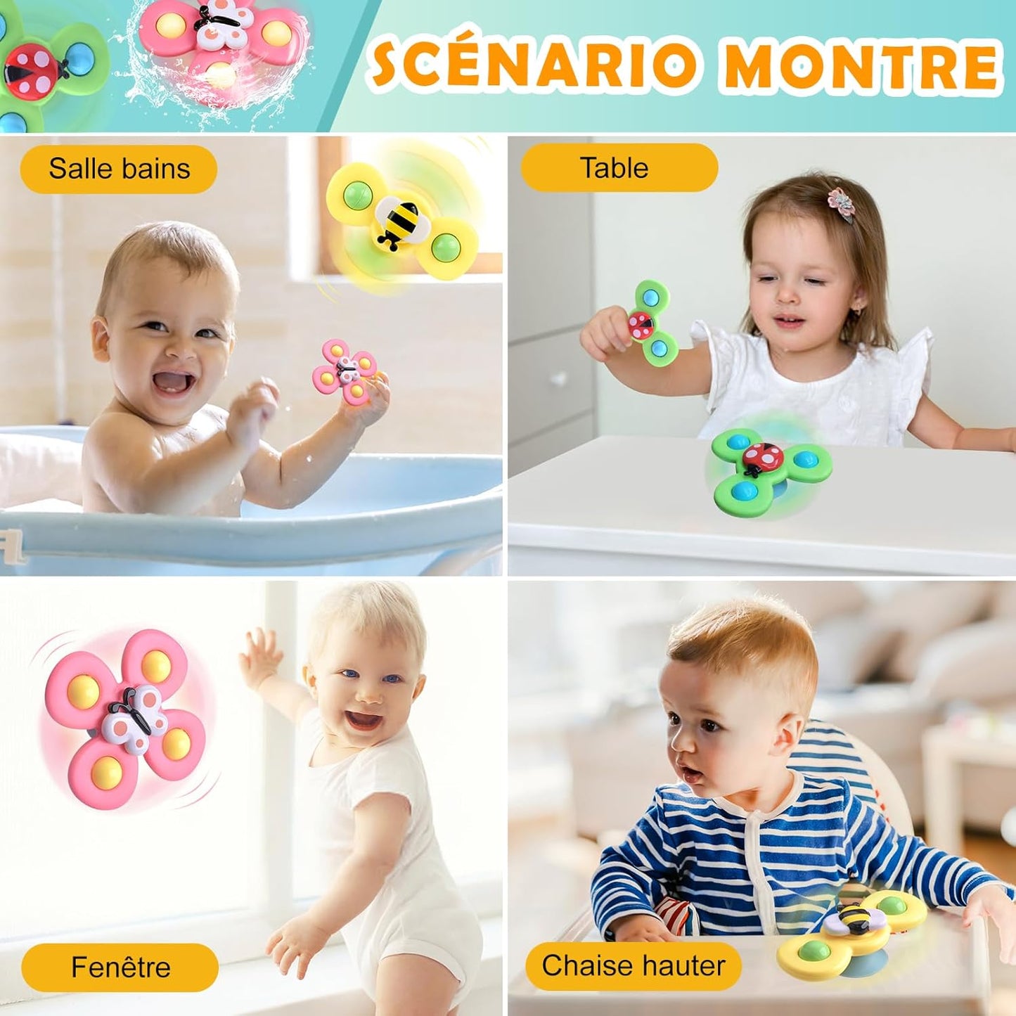 Jouet De Bain Bébé | Spinner-Bébé™