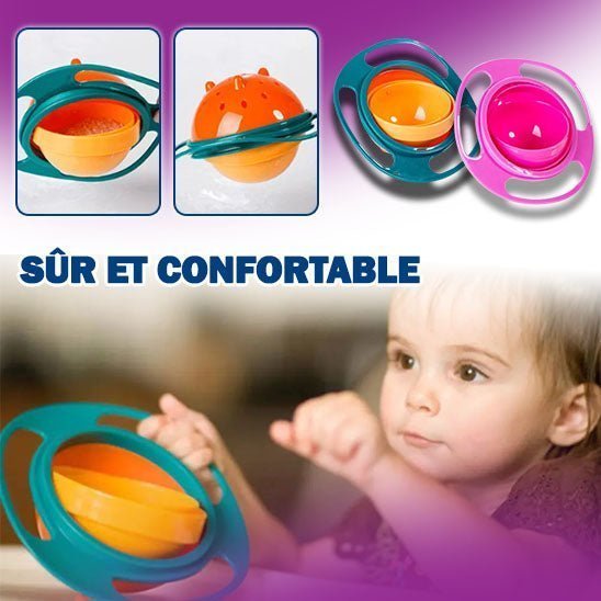 MAGICBOL ™. MAGIC LUNCH .un bol gyroscopique universel pour enfants, - babymomsshop.com