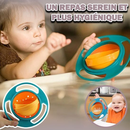 MAGICBOL ™. MAGIC LUNCH .un bol gyroscopique universel pour enfants, - babymomsshop.com