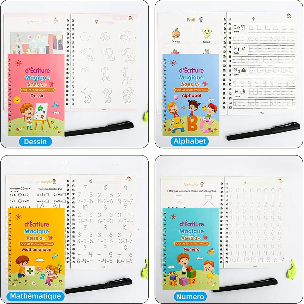 Cahier Magic : Transformez l’apprentissage de l’écriture de votre enfant !  royaumedebebeetmaman.com.com