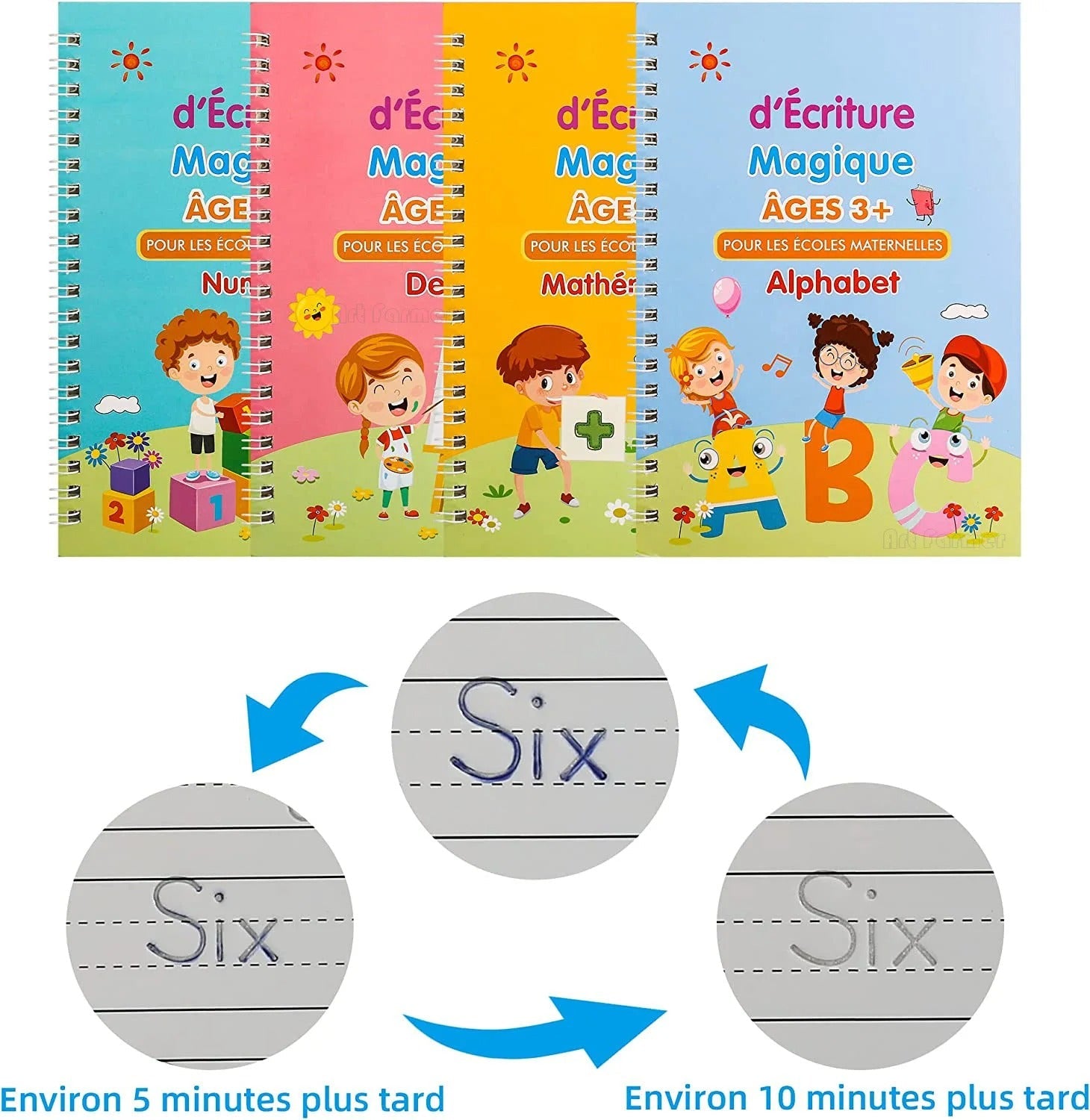 Cahier Magic : Transformez l’apprentissage de l’écriture de votre enfant !  royaumedebebeetmaman.com.com