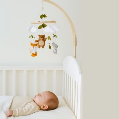 Mobile bébé - Animaux de la Forêt Fait Main  royaumedebebeetmaman.com.com