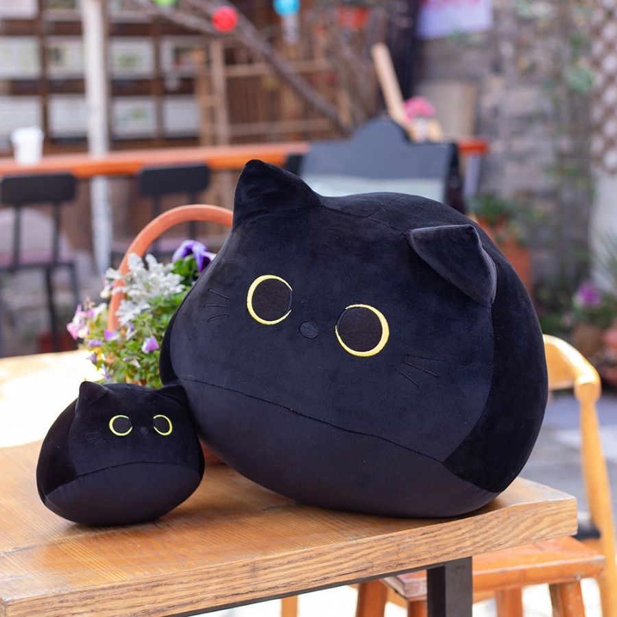 peluche chat noir de chez royaume de bebe et maman
