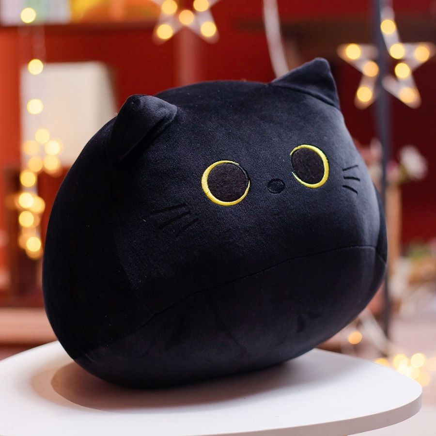 peluche chat noir de chez le royaume de bebe et maman