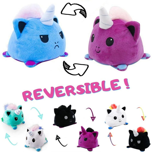 peluche reversible licorne