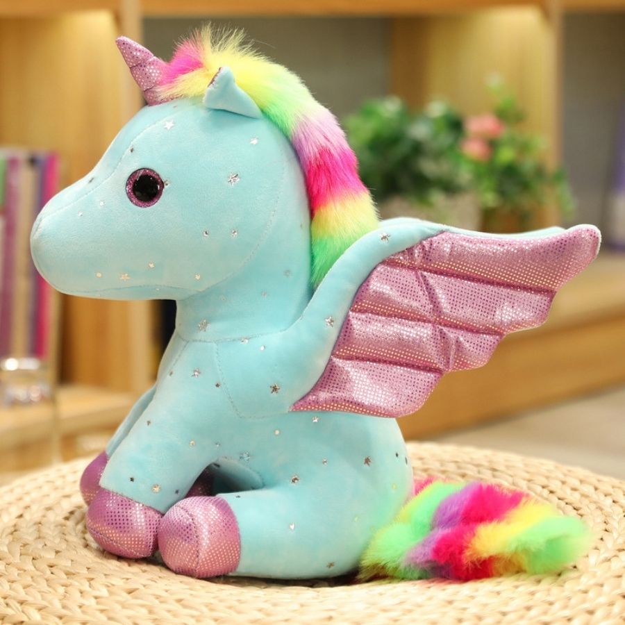 peluche-licorne-bleu