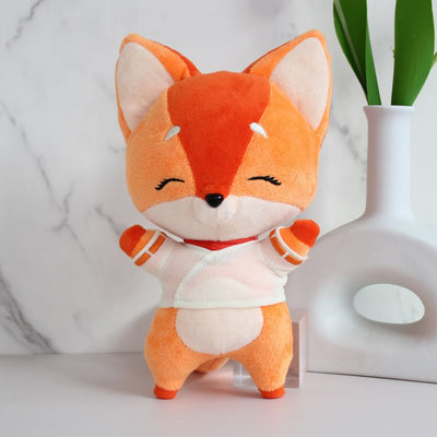 peluche renard roux 