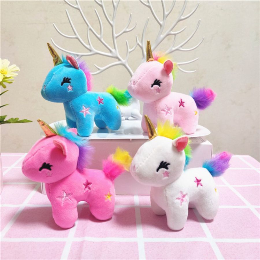 Porte Cle peluche licorne