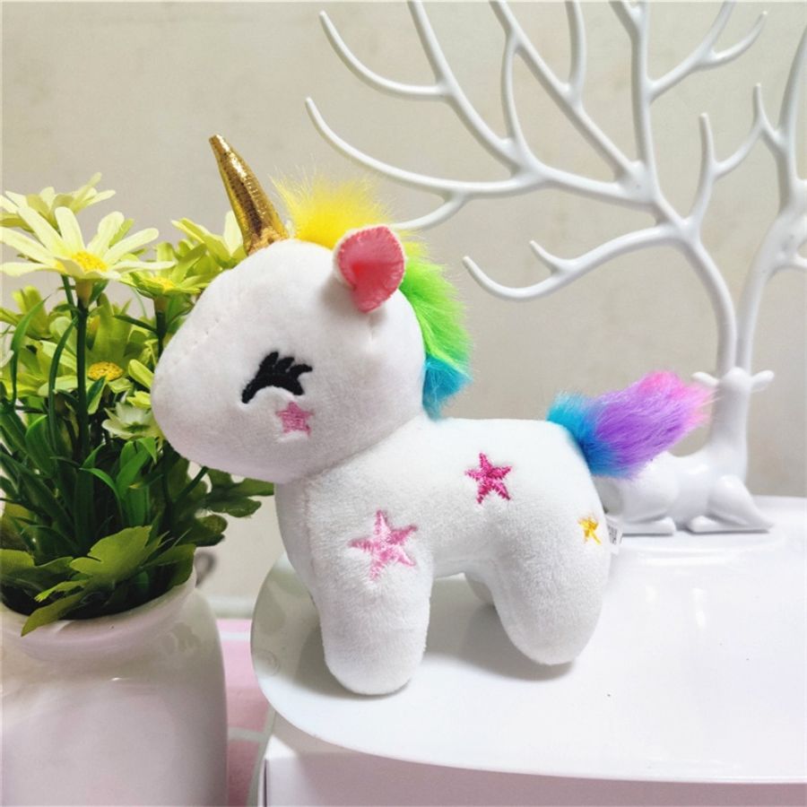 Porte Cle peluche licorne