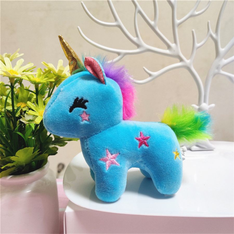 Porte Cle peluche licorne