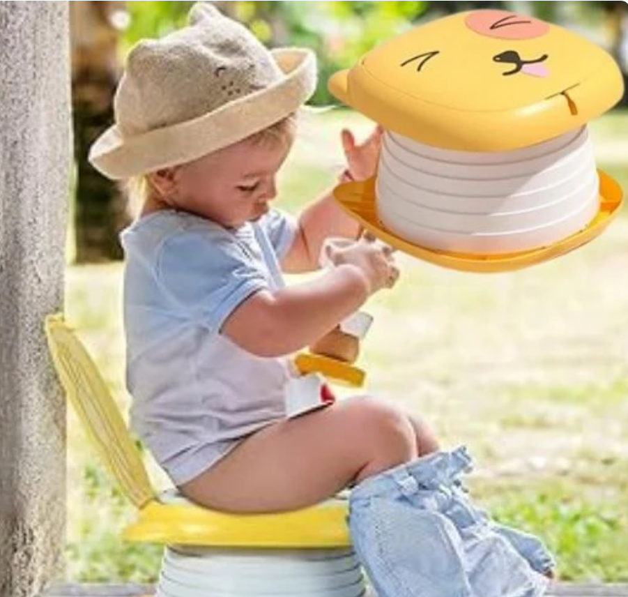 Pot Bebe | Pot Toilette Pliable  royaumedebebeetmaman.com.com Jaune