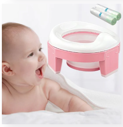 Pot Bebe Toilette |PottyBaBy™  royaumedebebeetmaman.com.com Pot Bebe Toilette Rose +2 Sac