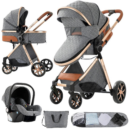 🚗👶 Poussette 3 en 1 Bébé Combinée Siège-Auto Nacelle  royaumedebebeetmaman.com.com