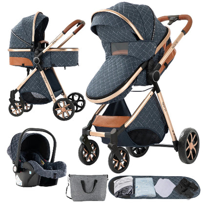 🚗👶 Poussette 3 en 1 Bébé Combinée Siège-Auto Nacelle  royaumedebebeetmaman.com.com