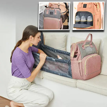 SAC À DOS À LANGER,| BAGBABY™  royaumedebebeetmaman.com.com rose / france