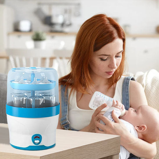 Sterilisateur biberon | Stérilisateur de Biberons à Vapeur Électrique - royaumedebebeetmaman.com.com