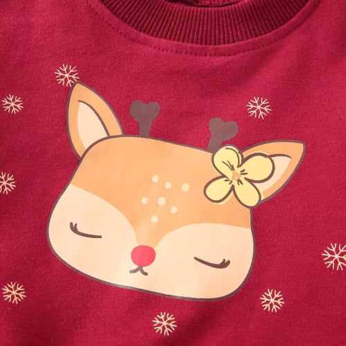 Robe de Noël Bordeaux Fille - Ensemble Festif Tulle et Sweat 3-7 ans  royaumedebebeetmaman.com.com