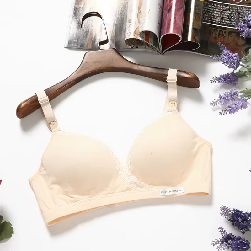 SOUTIEN GORGE D'ALLAITEMENT DENTELLE  EN COTON