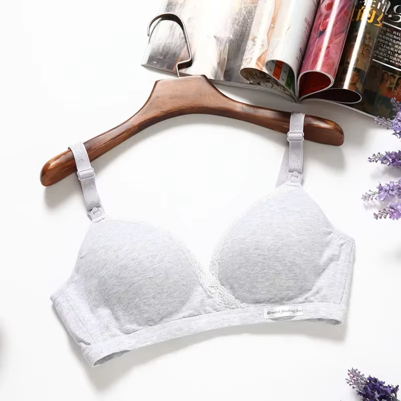 SOUTIEN GORGE D'ALLAITEMENT DENTELLE  EN COTON