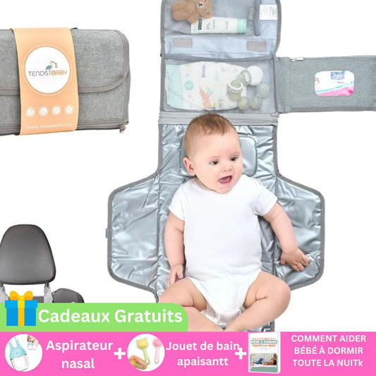 Station à langer portable, Matelas de voyage imperméable | Kit de change rapide - babymomsshop.com