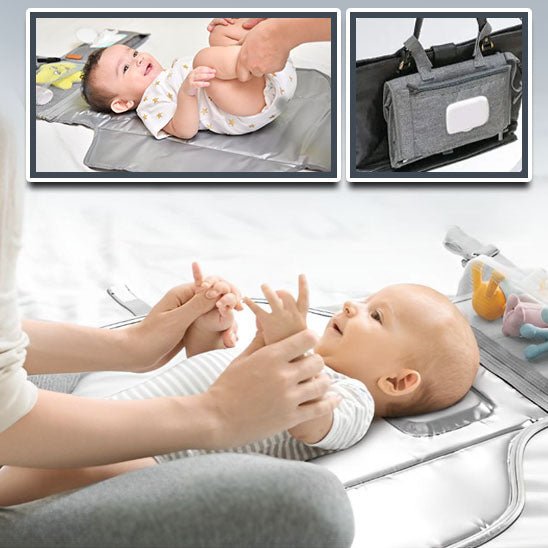 Station à langer portable, Matelas de voyage imperméable | Kit de change rapide - babymomsshop.com