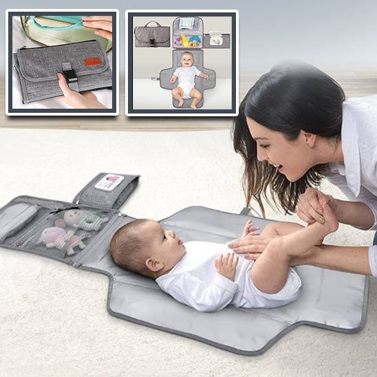 Station à langer portable, Matelas de voyage imperméable | Kit de change rapide - babymomsshop.com