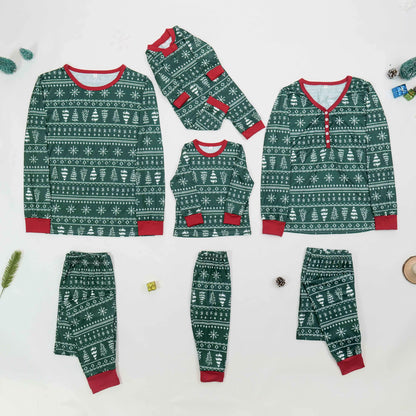 Pyjama Noël Famille Vert Assorti - Collection Sapin Festive 2025🎄  royaumedebebeetmaman.com.com