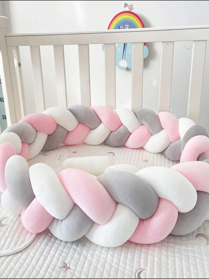 tour de lit bébé tresse de royaume de bebe et maman